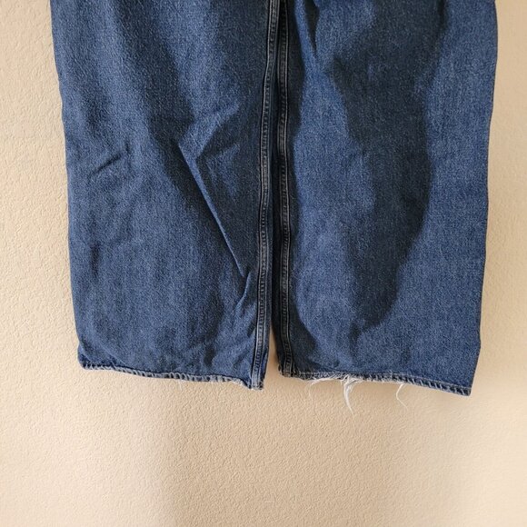 Agolde Jeans Wide Leg Minka Cargo Denim Size 29 Blue High Rise 90s Retro - Picture 11 of 12